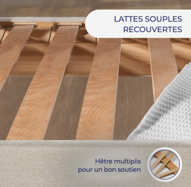 Sommier déco à lattes L11