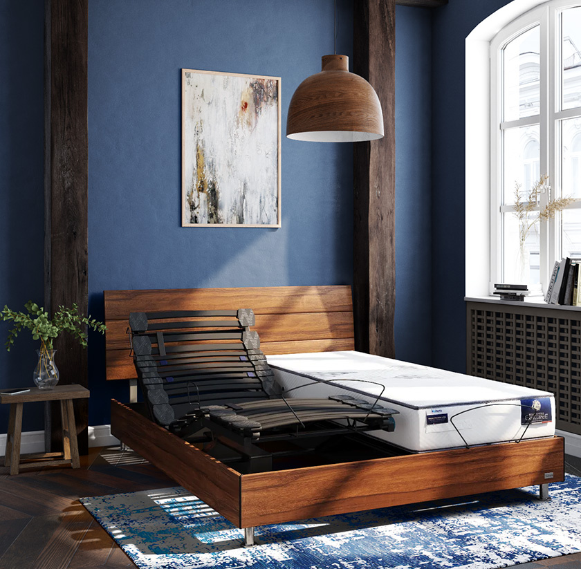 Sommier électrique bois décor duo SERENITY