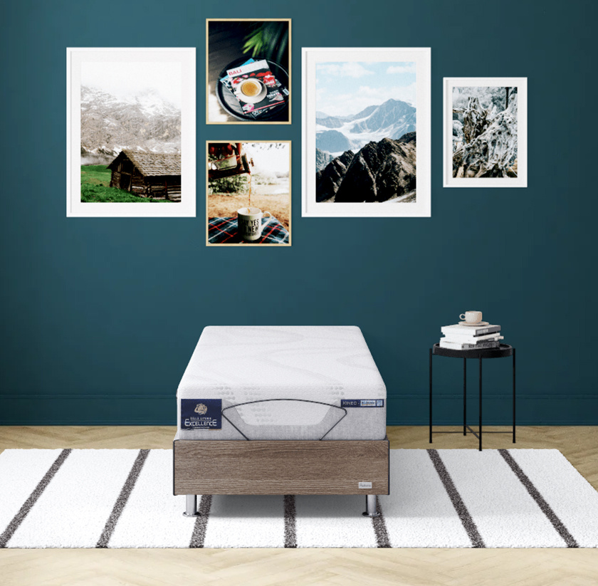 Sommier électrique bois décor solo EUPHORY Sommier électrique bois décor solo EUPHORY