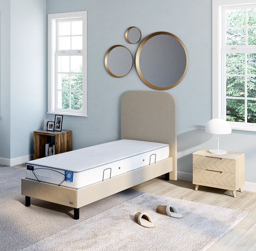 Sommier électrique tapissier solo SERENITY Sommier électrique tapissier solo SERENITY