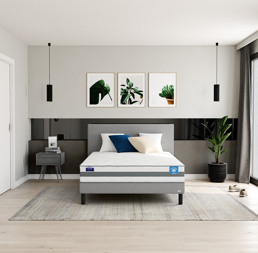 Ensemble literie ressort et latex COSMOS + L11