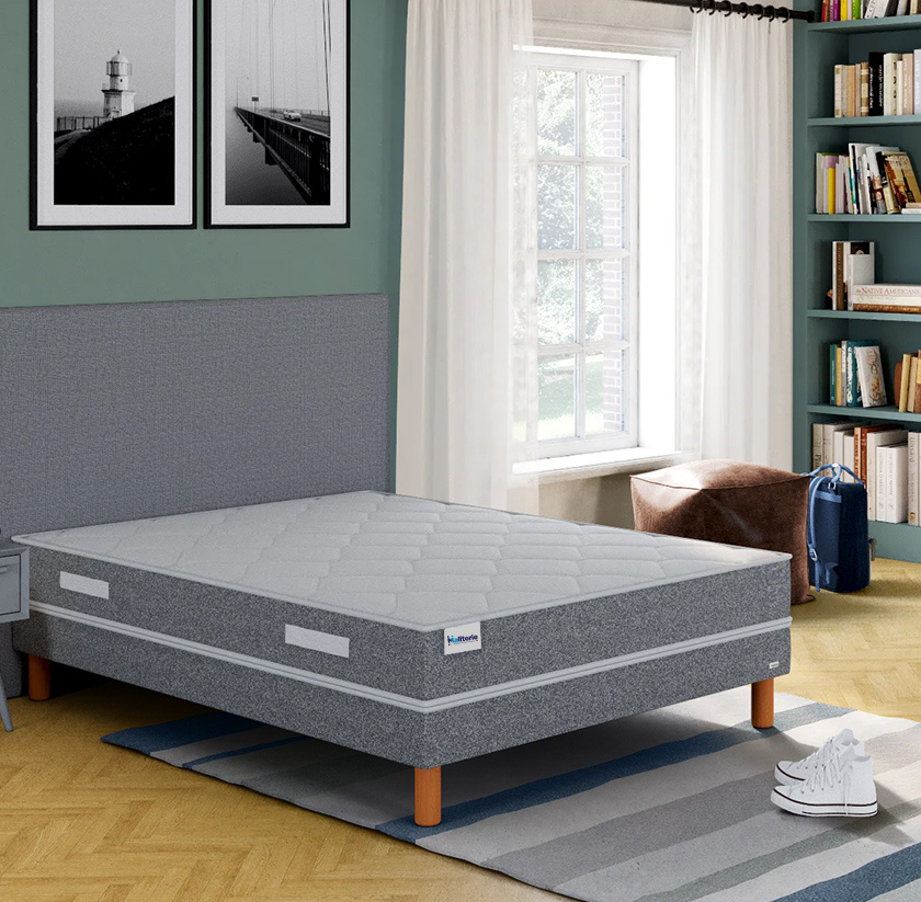 Ensemble matelas ressorts ensachés Isis et sommier B4 Ensemble matelas ressorts ensachés Isis et sommier B4