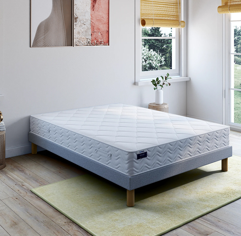 Ensemble literie matelas ressorts ensachés Astro + sommier B4 Ensemble literie matelas ressorts ensachés Astro + sommier B4