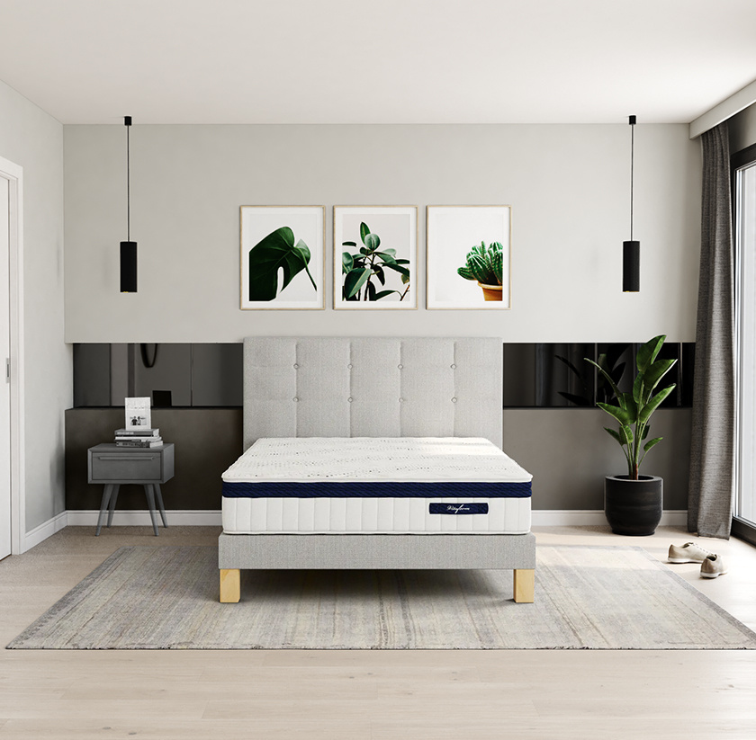 Ensemble matelas latex Vitaform et sommier Bohème 15 Ensemble matelas latex Vitaform et sommier Bohème 15