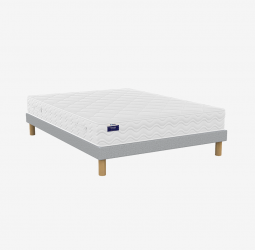 Ensemble literie matelas ressorts ensachés Astro + sommier B4